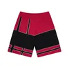 American Men's and Women's Designer Short Green Rhude Letter Mix Color Jacquard Sticked Shorts Wool Kne Length Man USA