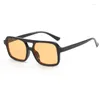 Sunglasses 2024 Double Beam Personalized Small Frame Retro Trendy Sun Glasses Y2K UV Protection Outdoor Female