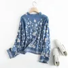 Women's Blouses denim vest blouse poncho borduurwerk drop-shoulder kimono button up jeans zachte zomer lente