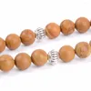 Bracelets de charme 8mm de pedra natural de madeira jaspers miçangas 33 Bracelet de oração Tasbih Rosário de Tasbih para homens Jóias