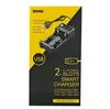 Original BMAX Batteriladdare 1 2 3 4 slots litium USB-kabel 3.7V smart laddare för IMR 18350 18500 18650 26650 21700 Universal Li-ion laddningsbara batterier laddare