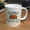 Muggar Friends Mugs Travel Beer Cup Porcelain Coffee Mug Tea Cup Ceramic Mugs Cups of Coffee Drinkware Christmas 240417