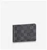 Caisses concepteurs supports de luxe N61000 portefeuille Pince en cuir en cuir longs portefeuilles portefeuille portefeuille Purs de sac à main Carte clé 7742256