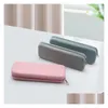 Bolsas de lápis por atacado sile zíper bolsa mini saco de armazenamento de caneta suprimentos cosméticos para itens pessoais garoto adolescente adolescente entrega entregue dhnhd