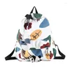 Backpack Baowomen Women School Bag Cartoon Mochila para meninas meninos viagens Rucksack Animal fofo Presentes de natal