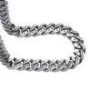 Designer -Halskette Titanium Stahl Halskette Korrosion graviert kubanische Kette Trendy vielseitig farblos gebürstet dreidimensionale vierseitige kubanische Kette