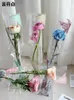 Embrulho de presente 50pcs do dia dos namorados single single rose flor flower transparente material de buquê Florist
