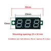 Nowy 0,28 cala DC 2,5 V-32V 0-100V LED Red Blue Digital Voltmeter Miernik Auto Car Mobile Power Tester Detektor 12 V 24 V