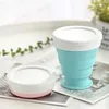 Mugs 100/200/350ml Folding Silicone Cup Coffee Mugs Travel Collapsible Portable Handcup Retractable Food Grade Foldable Water 240417