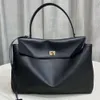 Borsa per spalle argento in borse nera rodeo Tote