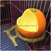 Autres fournitures d'oiseaux alimentant 1PC Fruit Fruit Forme de perroquet Orange Pomegranate Food Water Bowl Container Fiders for Crate Cage DH0IV
