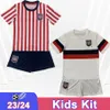 23 24 CD Tapatio O.Macias Kids Kit Soccer Jerseys L.Carrillo M.Benítez D. Magana E García Home Away Child Football Shirts Uniformes de manga corta