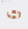 Bague de bande anneaux anneaux Love Rente Rose Gold Femmes / hommes Bijoux de luxe en acier en acier en or ne s'est jamais fondu pas allergique 4/5 / 6 mm 216192251946499