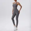Women's Tracksuits Women Gym Running Jumpsuit Super Stretch Slim Fit One Piece Yoga Suit Breathable Quick Dry Workout Clothes Female SportswearL2403