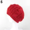 Berets Femmes Sweet Crochet Couleur solide Couleur Beret Artiste Baggy Boneie Hiver Hat Gift D24417