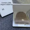 Caps Designer Wool Hat dzianinowa czapka 20% Angora Rabbit Hair na zimowe ciepło ochrona gorąca trend sprzedaży w Europie i Ameryce Pure