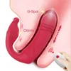 App Vibradores vestíveis Panties vibratórios telescópicos clitóris G Vibração do manto Vibração Dildo Remote Sexy Toys for Women Couples