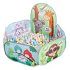 Tecknad barn tält Family Game House Children Play Ocean Ball Pool Bobo Ball Toy Storage inomhus Hemma utomhus 240415