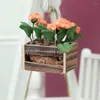 Dekorativa blommor 1:12 dockhus miniatyr hortensia krukväxt bonsai modell doll hus möbler tillbehör trädgård dekor barn leksak