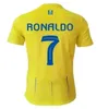 23 24 Al Nassr FC Soccer Jerseys Ronaldo Mane 2023 2024 Home Cr7 Gonzalo Martinez Talisca Ghislain Vincent Aboubakar Men / Kids Kit Fans Player Football Shiirt Al-Nassr