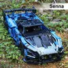 DIECAST Model Cars Kompatybilne z 42123 Technology Cars McLaren Sena GTR Building Super Racing Cars lub Childrens zdalnie sterowane zabawki blokowe J240417