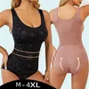 Shapers pour femmes S à 4xl sous-vêtements corset entier Full Corps Shaper Samless plus taille plus taille de taille imprimée