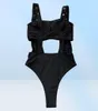 Women039S Swimwear Black One Piece Swimsuit Cut Unit Badpak Fused Fused Monokini Thong Nylon Spandex Swim Suite 2021 Summer Women Sexy3772467