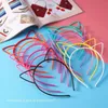 24pcs Cat Oreilles Bandoublé Hoop For Kids Baby Baby Birthday Party Band Band Bands Hair Accessoires 240417