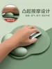 快適な使用のための人間工学に基づいた手首休憩付き枕ノンスリップマウスパッド - 防水コーティングソフトシリコーンデザイン