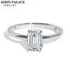 Kirin 3CT Ring for Women WhiteYellowRose Gold 79 Emerald Cut DVVS1 Solitaire Engagement Wedding 240417