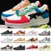 2024 Hot Sta Casual Shoes Sk8 Low Men Women Color Block Shark Black White Pastel Green Blue Suede Mens Womens Trainers Outdoor Sports Sneakers Walking Jogging tT2
