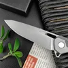 Model F95NL F95zero Flipper Folding Knife Elmax Drop Point Blade,420 Steel Inlaid with Carbon Fiber Handle Bailout Outdoor Tactical Pocket Knife Men Collector Gift