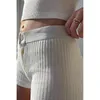 Shorts femminile Donne casual Pulsanti patchwork High Waist Bashort a coste estate Y2K streetwear pantaloni corti vintage slim 2024 chic