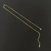 Collana in acciaio in titanio Catena per labbra single per labbra femminile 18K catene a forma di O a forma di O Accessori per catena all'ingrosso di gioielli femminili YMN124