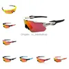 Lunettes de soleil Cycle Sports Oaks Designer Mens Womens Riding Outdoor Cycling Polaris Sun Glasses Mtb Bike Goggles Mkl7