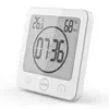 Zegary ścienne Instrukcja ręczna cyfrowa zegar Cyfrowy łazienka odliczanie kuchni Alarm Timer 12/24 godziny Wyświetlacz wilgotności z przyciskami dotykowymi