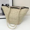 Totes Women Strå Tote Handväska stor kapacitet Vintage Weave Bag Bohemian Style for Travel