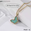 Luxo de primeira classe Vancelfe Brand Designer Colar Titanium Steel Butterfly Colar Feminino Popular High -End High Quality Presente de joalheria