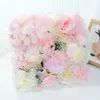 Decorative Flowers 33cmx33cm Simulation Wedding Party Background Wall Roses Plastic Flower Arch Decoration Home