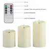 Candele remote senza fiamma 3pcsset LED LED LED LEGGI ANNO ANNO ALEDETTO TEA LED Easter con imballaggio 230613