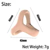 Cockrings Reusable silicone penis ring 3-in-1 ultra soft stretching rooster ring penis enlargement delayed implantable toyL2403L2404
