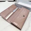 Long Pink Wallets Clutch Mens Vertical Porte Monnaie Womens Designer Wallet Ecard Fold Purse Luxury Leather Card Holder Portefeuille 231206