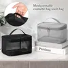 Cosmetic Bags Women's Transparent Mesh Ideal For Cosmetics Makeup And Toiletries Kit Travel Sales Success Make Up Organizer Bag