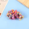 Hair Rubber Bands 1Pc colored wool elastic headband womens spiral coil headband Y240417