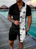 Traccetti da uomo Hawaiian Coconut Tree 3D Stampa 3d Shorts Shorts Shorts Shorts Set Fashion Short Short Shirt Shirt Pants Set maschile abiti da uomo abbigliamento