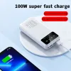 منتجات Xiaomi Mijia 50000mah 100W Power Bank Charger Battery Office Battery 2 USB LED For iPhone Xiaomi Samsung Powerbank