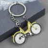 Keychains Lanyards Creative Bicycle Anhänger Keychain Sport Style Metal Bike Key Ring Männer Geldbeutel Dekor Geburtstag Geschenke D240417