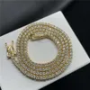 Stock Hip Hop Jewelry 2.0mm-6.5mm 925 Silver Gold Plated Vvs Moissanite Tennis Chain High Quality