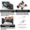 Diecast modelauto's top wltoys 144010-V8 2.4G Racing RC CAR 70 km/u borstelloze motor 4WD High Speed Off-Road Drift RC Toys voor kinderen en volwassenen geschenk J0417