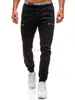 Designer jeans för mäns mäns denim tyg casual matt blixtlås design sport mode casual jeans män byxor